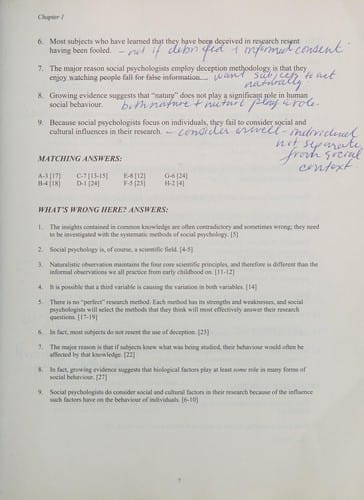 Exploring Social Psychology, Fourth Canadian Edition. Study Guide