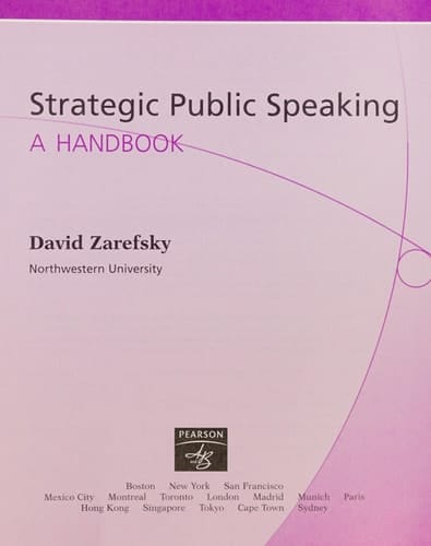Strategic Public Speaking: A Handbook