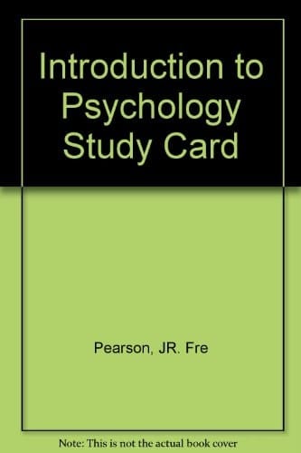 Introduction to Psychology Study Card