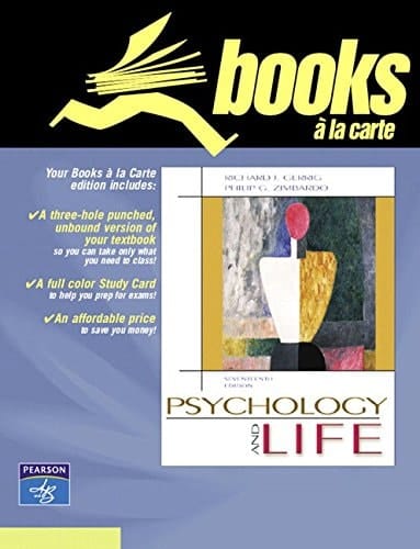 Psychology and Life: Books a la Carte Edition