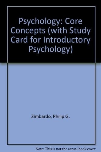 Psychology: Core Concepts With Study Card for Introductory Psychology
