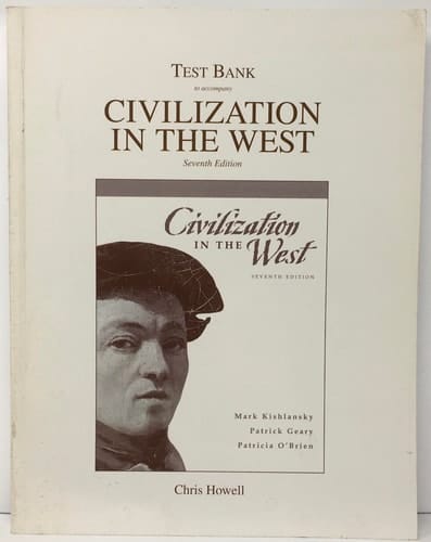 Civilization in the West Test Bank