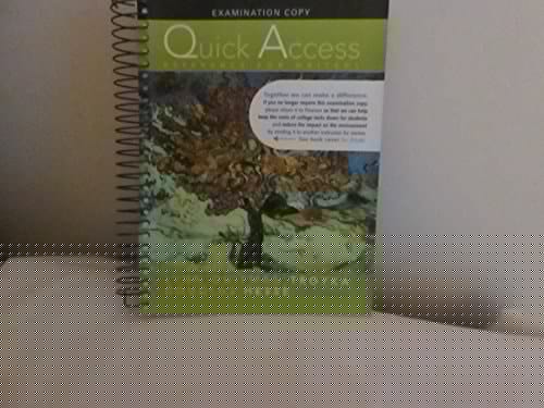 Quick Access Reference for Writers 6th Edition Examination Copy