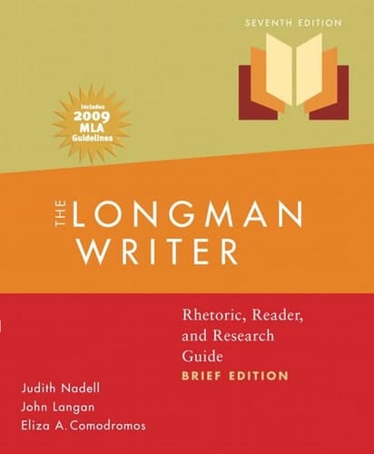 The Longman Writer: Rhetoric, Reader, and Research Guide