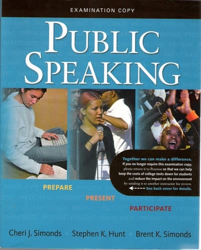 Public Speaking: Prepare, Present, Participate - Examination Copy