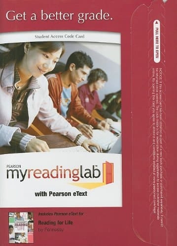 MyReadingLab with Pearson eText -- Standalone Access Card -- for Reading for Life