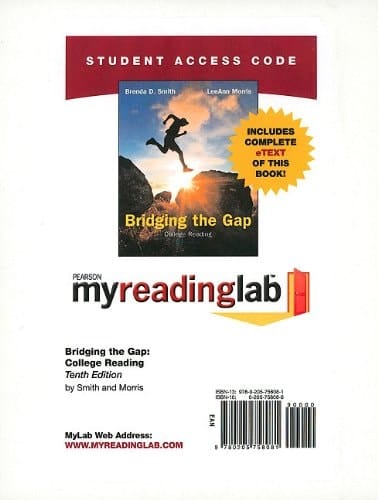 MyReadingLab with Pearson eText -- Standalone Access Card -- for Bridging the Gap (10th Edition)
