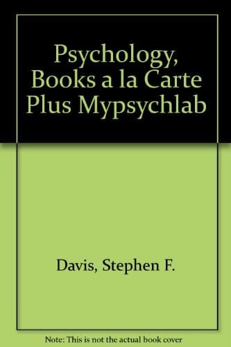 Psychology + Mypsychlab: Books a La Carte