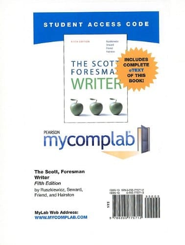 MyCompLab with Pearson eText -- Standalone Access Card -- for The Scott, Foresman Writer (5th Edition)