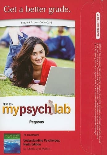 Understanding Psychology Mypsychlab Pegasus Student Access Code Card