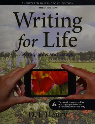 Writing for Life: Paragraphs and Essays (3rd Edition)
