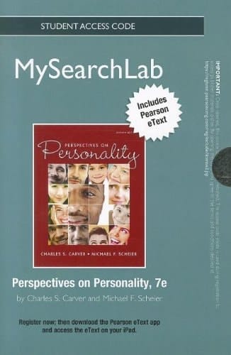 MySearchLab with Pearson eText -- Standalone Access Card -- for Perspectives on Personality (7th Edition) (MySearchLab (Access Codes))