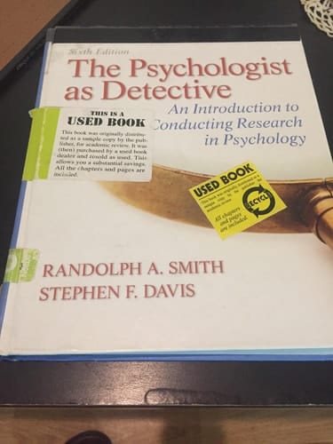 The Psychologist as Detective: An Introduction to Conducting Research in Psychology (6th Edition)