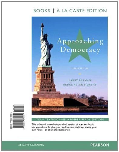 Approaching Democracy, Books a la Carte Edition (8th Edition)