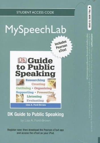 MySpeechLab NEW with Pearson eText -- Standalone Acces Card -- for DK Guide to Public Speaking
