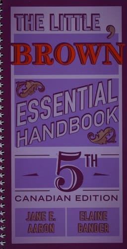The Little, Brown Essential Handbook, Fifth Canadian Edition (5th Edition)
