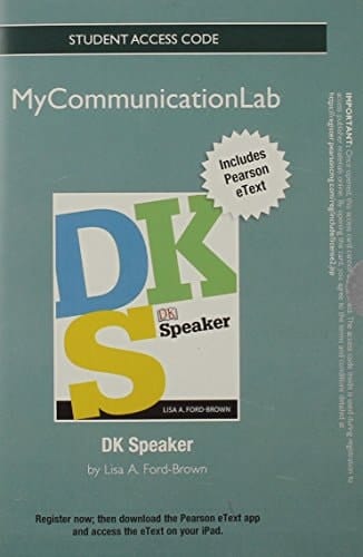 NEW MyLab Communication with Pearson eText -- Standalone Access Card -- for DK Speaker