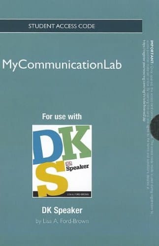 NEW MyLab Communication without Pearson eText -- Standalone Access Card -- for DK Speaker