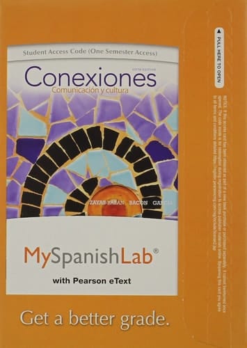 MyLab Spanish with Pearson eText -- Access Card -- for Conexiones: Comunicacion y cultura (one semester access)