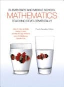 Elementary and Middle School Mathematics Teaching Developmentally, Fourth Canadian Edition,