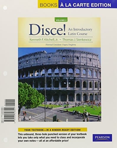 Disce! An Introductory Latin Course, Volume II, Books a la Carte Plus MyLab Latin (multi semester access) with eText -- Access Card Package