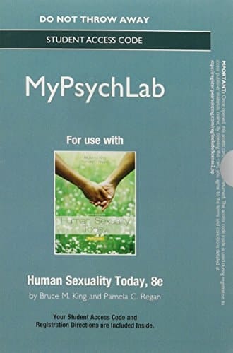 NEW MyPsychLab without Pearson eText -- Standalone Access Card -- for Human Sexuality Today (8th Edition)