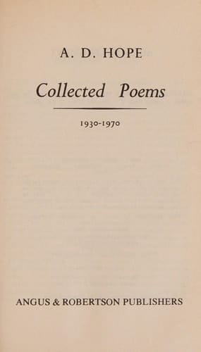Hope Collected Poems
