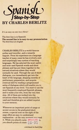 Spanish Step by Step CHARLES BERLITZ