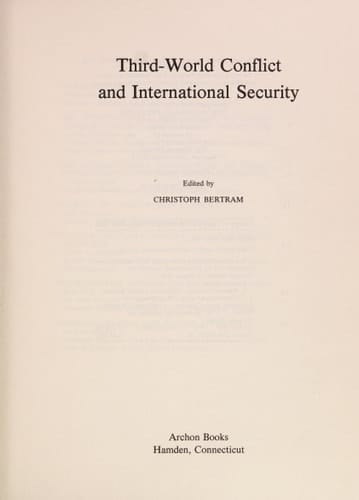 Third-World Conflict and International Security