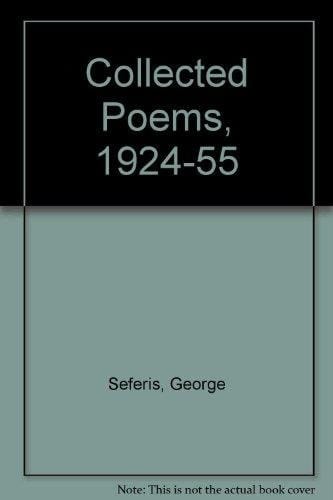 George Seferis Collected Poems 1924-1955
