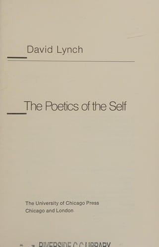 Yeats, the poetics of the self