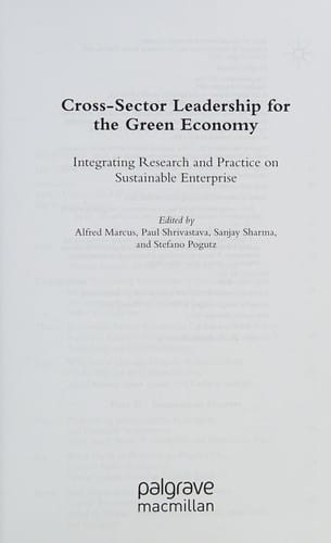Cross-sector leadership for the green economy