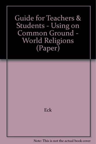 Guide for Teachers Students - Using on Common Ground - Wor