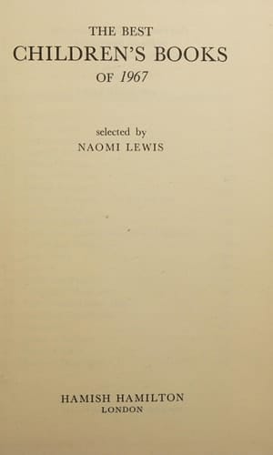 Best Children's Books of 1967
