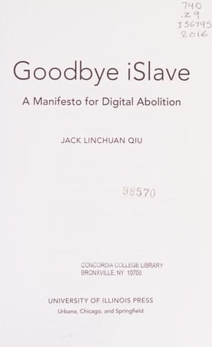 Goodbye iSlave A Manifesto for Digital Abolition