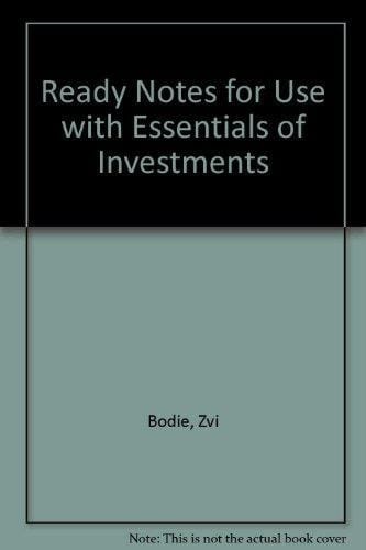Essentials of Investments Ready Notes