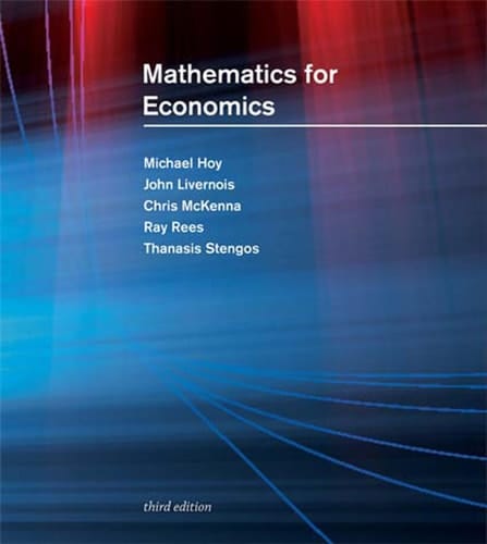 Mathematics for Economics, third edition