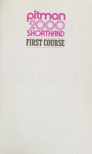 Pitman 2000 first course