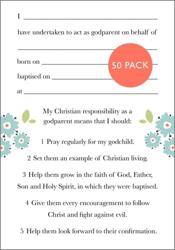 Godparent Card 2024