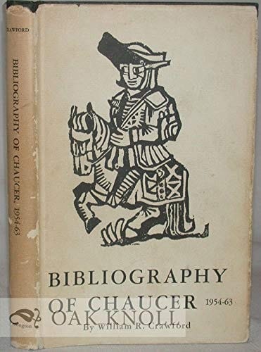 Bibliography of Chaucer, 1954-1963