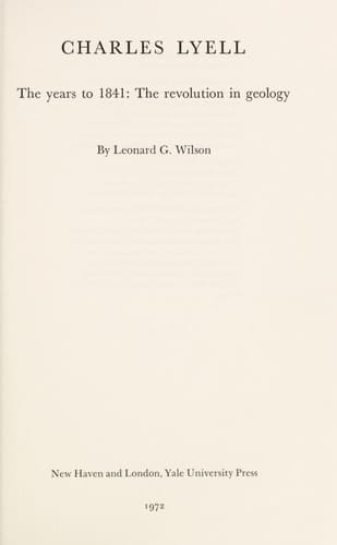 Charles Lyell: the revolution in geology