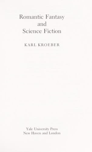 Romantic Fantasy and Science Fiction