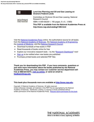 Land Use Planning and Oil and Gas Leasing on Onshore Federal Lands