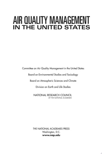 Air Quality Management in the United States