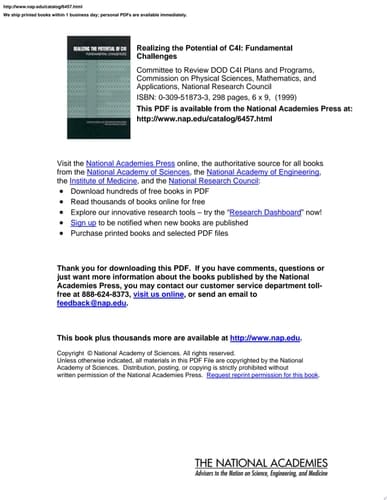 Realizing the Potential of C4I Fundamental Challenges