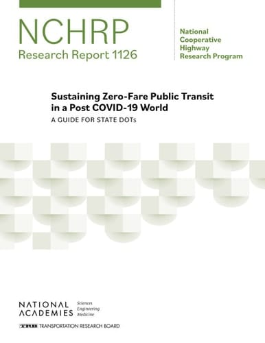 Sustaining Zero-Fare Public Transit in a Post COVID-19 World