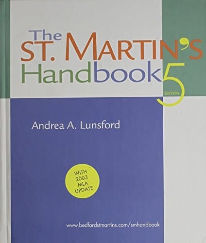 St. Martin's Handbook, 5th Edition with 2003 MLA Update & Electronic St. Martin's Handbook 5.0 & I-Claim & IX & Getting the Picture