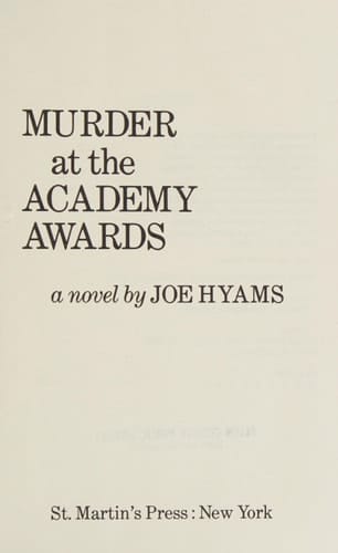 Murder at the Academy Awards A Novel