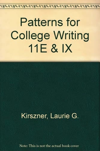Patterns for College Writing 11E & IX