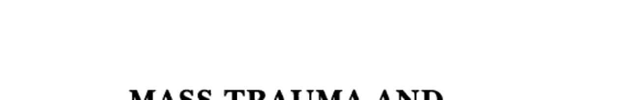 Mass Trauma and Emotional Healing Around the World Rituals and Practices for Resilience and Meaning-making : Natural Disasters